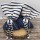 Favors pouch denim Anchor pouch Navy theme Baptism bomboniere White blue nautical souvenirs for christening boy