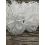 Favors pouch Dainty Daisy Lace pouch Wedding favors Baptism bomboniere Delicate pouche's koufeta