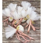 Favors olive charm Wedding bomboniere White wedding favors with koufeta confetti