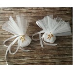 Favors olive charm Wedding bomboniere White wedding favors with koufeta confetti