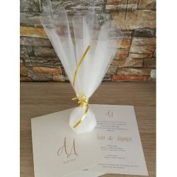 Favors tulle pouch Olive branch Wedding souvenirs Greek bomboniere koufeta double tulle Elegant guest gifts