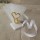Favors ornament Two hearts Wedding bomboniere with koufeta Guests gifts Tulle pouch Modern and Elegant