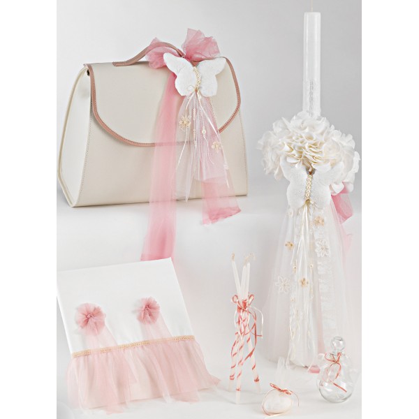 Complete baptism set BABY GIRL Orthodox church christening BUTTERFLY