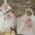 Complete set personalized Girl baptism Bouquet of roses with monogram Keepsake bag Candle Oil set Towel set Baby girl christening