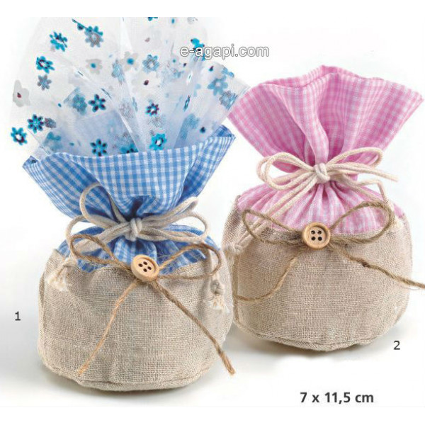 Baptism favors for boys and girls Rustic baby shower favors Greek baptism pouch