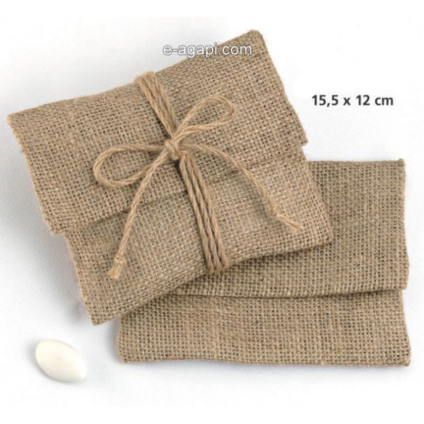 Baptism favors for boys and girls Burlap baby shower favors envelope