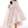 Dress Pink Lace and Feathers Baby girl couture Christening Wedding outfit Unique Design