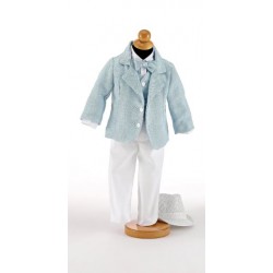 Suit Linen couture Baby boy fashion Christening Wedding outfit Unique Design