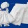 Lathopana baby girl Greek baptismal towel set COTTAGE LACE Orthodox baptism