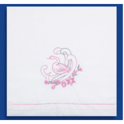 Ladopana set Baby girl baptism Embroidered swan Orthodox baptism