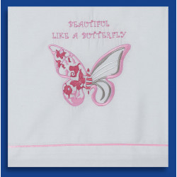 Lathopana set baby girl baptism Embroidered butterfly Orthodox baptism