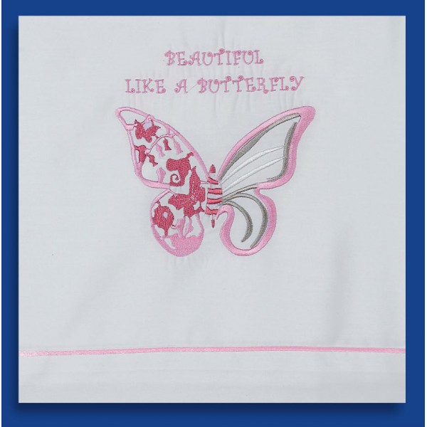 Lathopana set baby girl baptism Embroidered butterfly Orthodox baptism