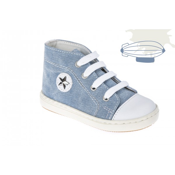 Baby boy shoes Denim Toddler sneakers Baby blue shoes 