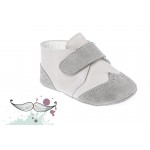 Baby boy shoes crib shoes Toddler leather shoes White Brown baptism shoes 