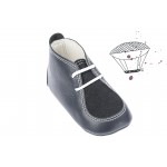 Baby boy shoes crib shoes Toddler leather shoes Grey baptism shoes 