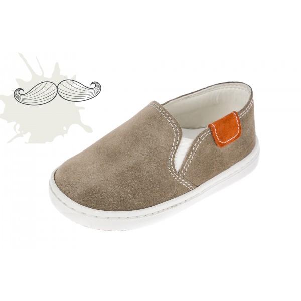 Baby boy shoes loafers shoes Toddler leather shoes Brown suede baptism shoes 