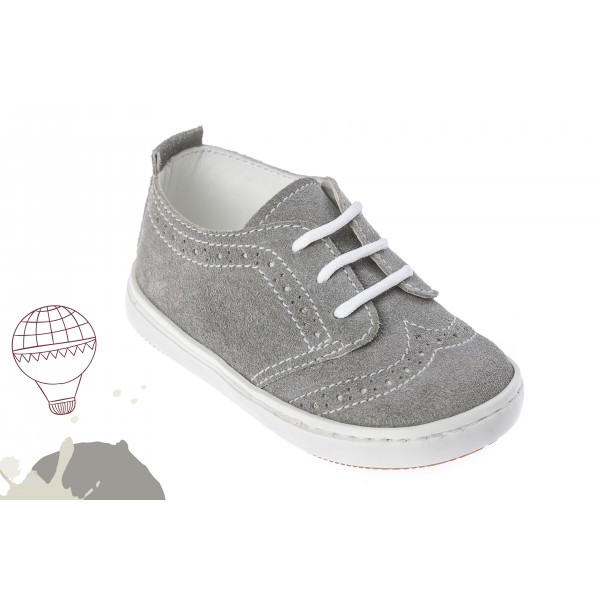 Baby boy shoes Wingtip shoes Toddler leather shoes Grey baptism shoes 