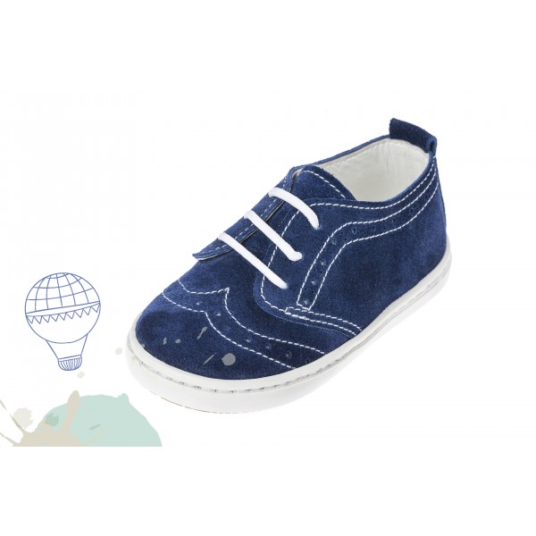 Baby boy shoes Wingtip shoes Toddler leather shoes Navy Blue baptism shoes 