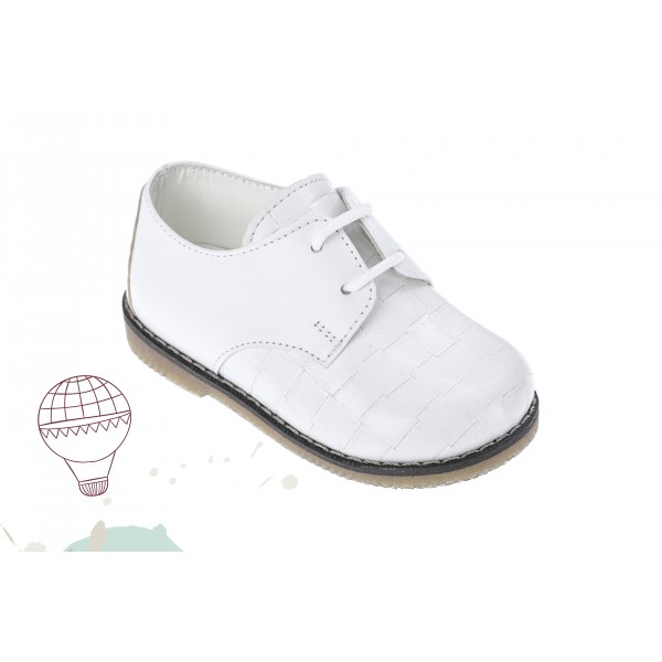 Baby boy shoes Toddler leather shoes White color baptism shoes 