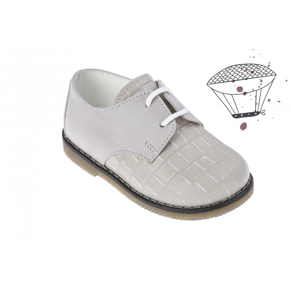 Baby boy shoes Toddler leather shoes Ecru baptism shoes 