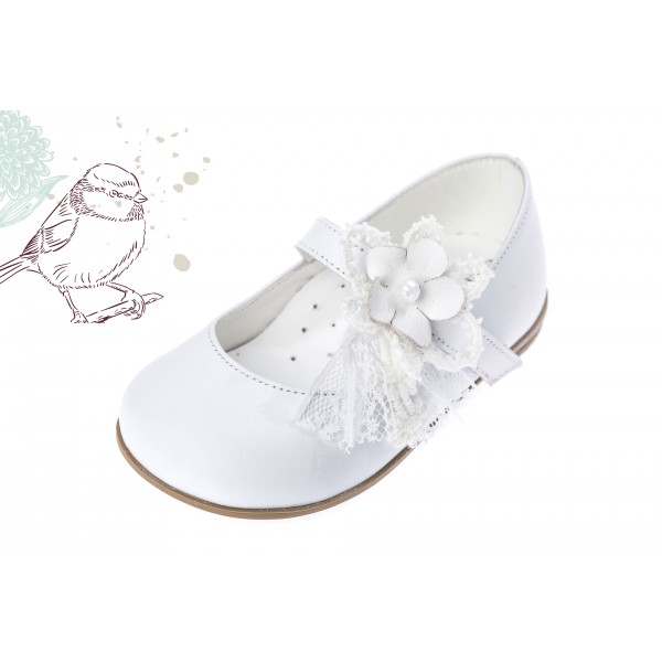 Baby girl shoes Toddler leather shoes White pearl baptism shoes 