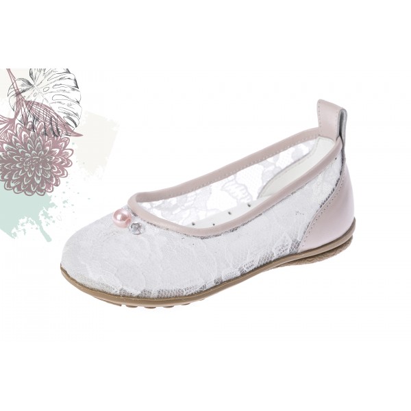 Baby girl lace shoes Toddler leather shoes Pink White lace baptism shoes 