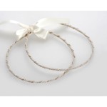 Stefana crowns Wedding bride groom accessories burlap lace pearl