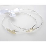 Stephana hair crowns Greek wedding ceremony silver plated