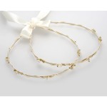 Stefana crowns handmade Wedding decorations 24k gold plated