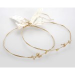 Stefana crowns handmade Wedding decorations set 24k gold plated