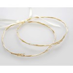 Stefana crowns handmade Wedding decorations set 24k gold plated