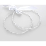 Stefana Greek wedding crowns set Bridal orthodox church Couple accessories Floral Porcelain